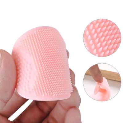 As seen on TV makeup tools Korea silicone facial cleansing brush,mini silicone face washing massage pad for office lady makeup